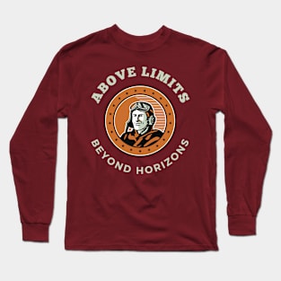 Above Limits : Beyond Horizons Aviation Dark Long Sleeve T-Shirt